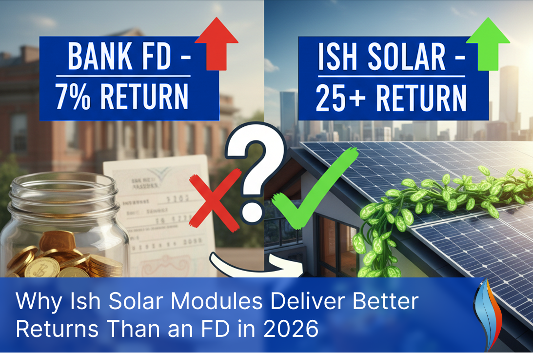 Why Ish Solar Modules Deliver Better Returns Than an FD in 2026.