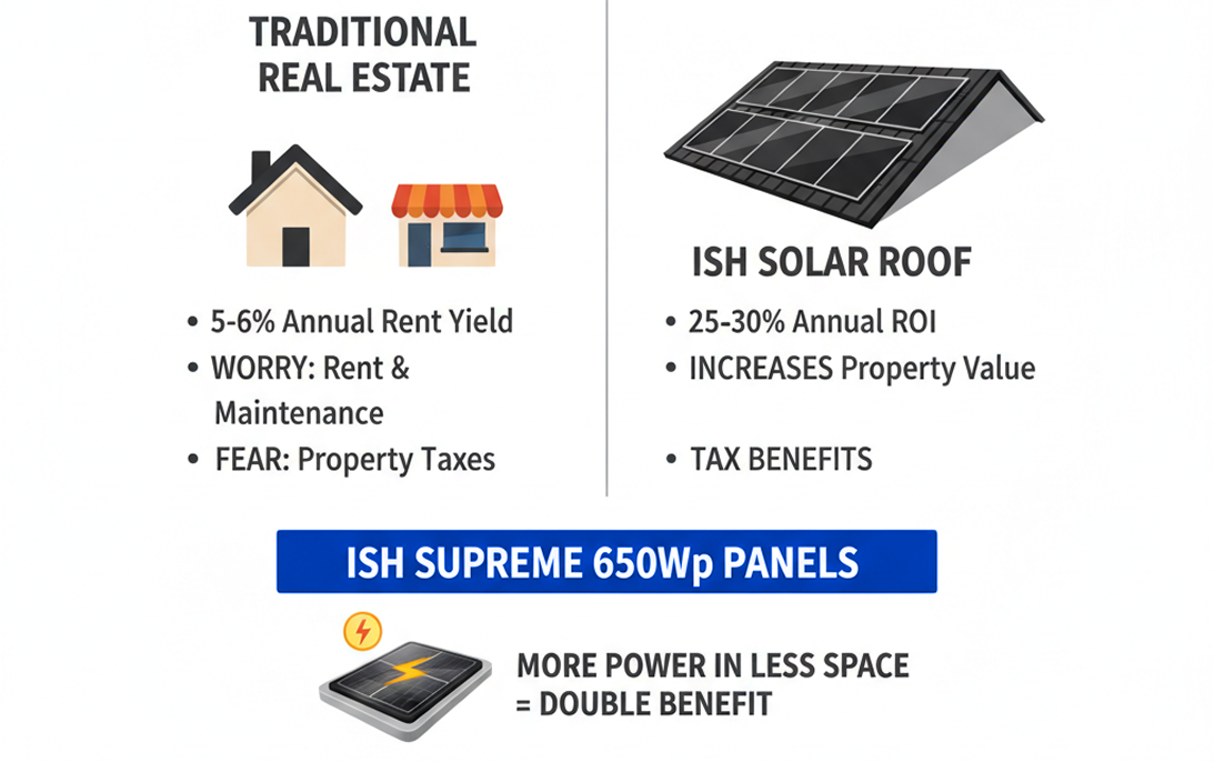 Real estate vs solar roof