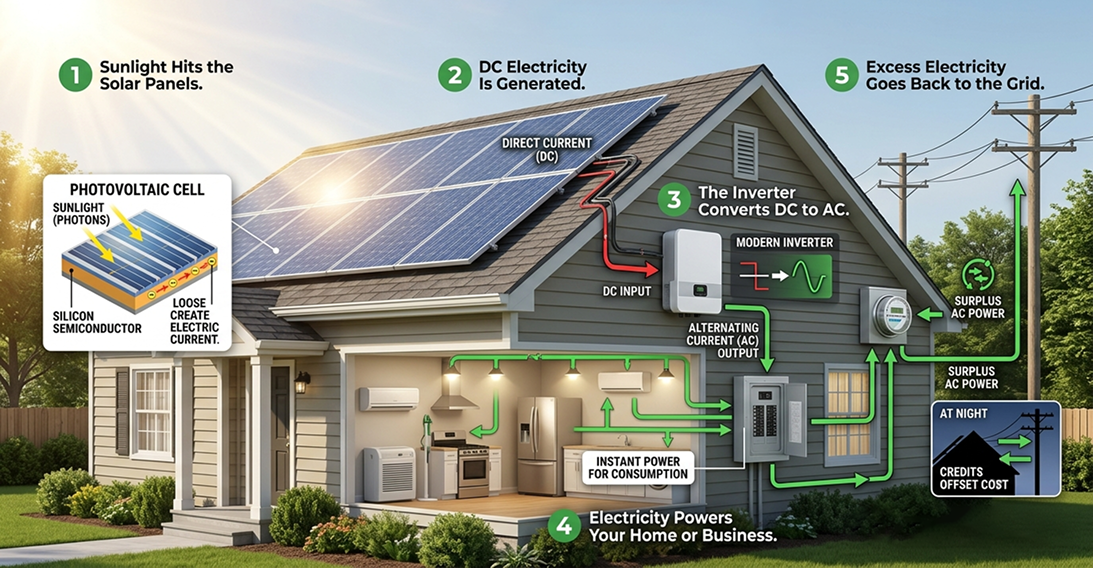 How Solar Energy Works Step by Step